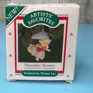 Hallmark 1987 December Showers Handcrafted Ornament Artists’ Favorites